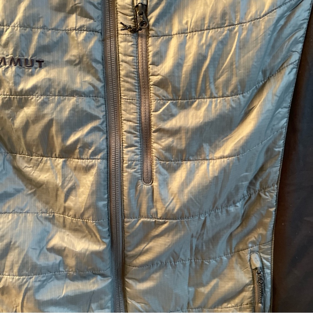 Mammut Vest Jacket Mens Medium Polartec Alpha Puffer Gray Lightweight Outdoors - Picture 4 of 14